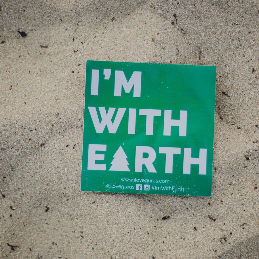 I'm With Earth Sticker