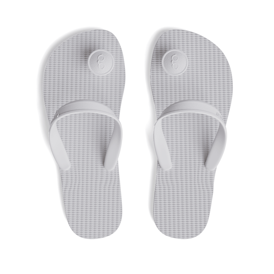 White flip top flops cheap