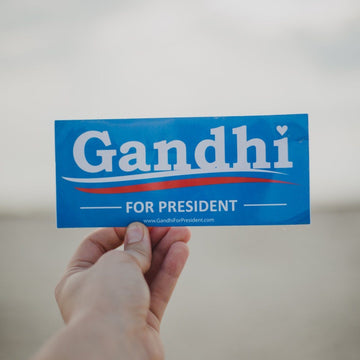 Gandhi for President Bumper Sticker