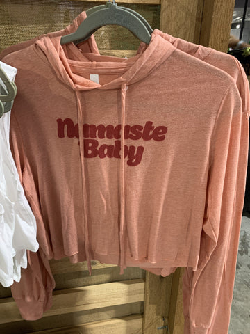 Namaste baby hoodie crop